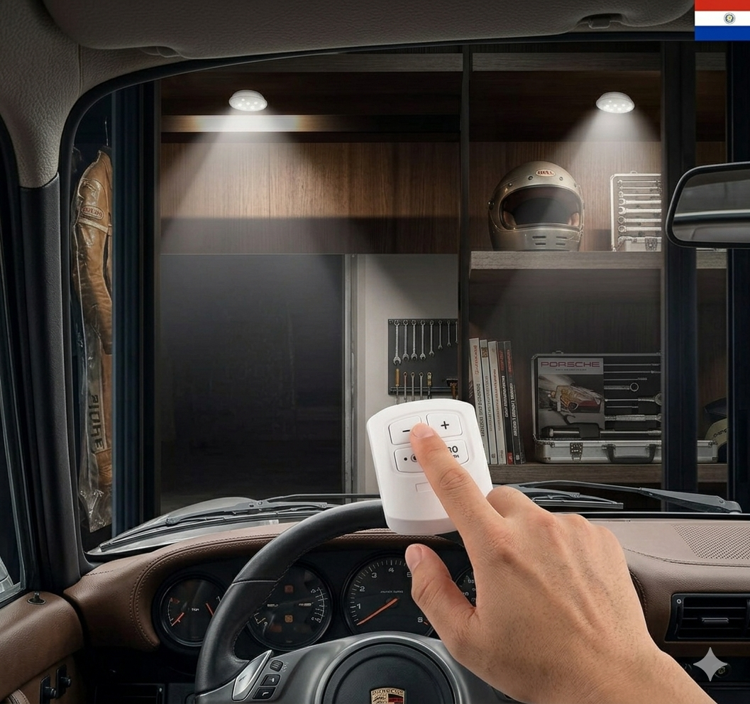 SET DE 3 LUCES LED + 1 CONTROL REMOTO