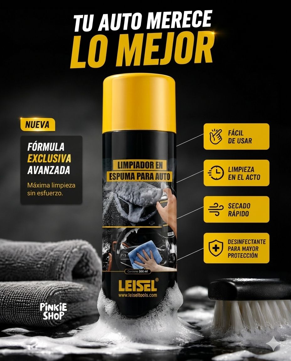 Limpiador en Espuma para Auto Leisel