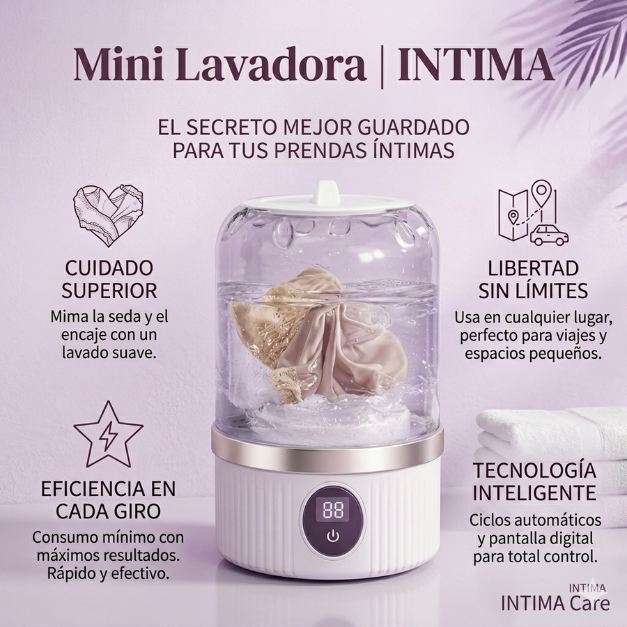 Mini Lavadora Portátil | Íntima