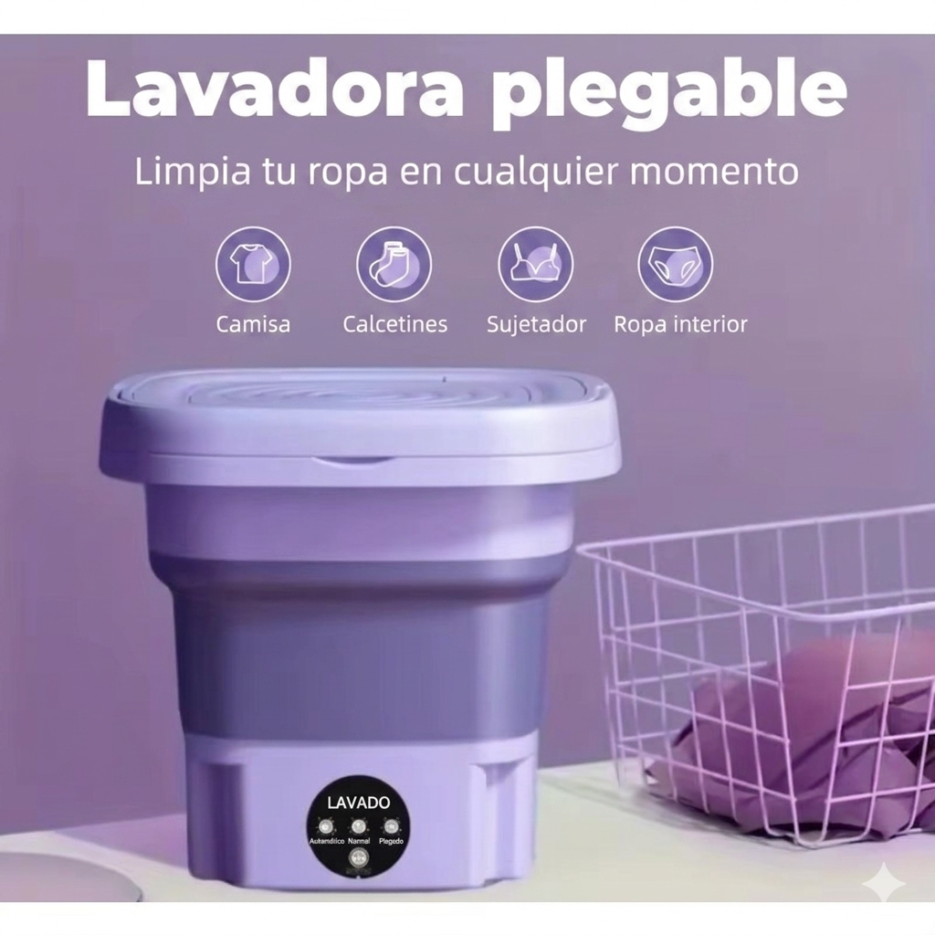 Mini Lavarropas Plegable
