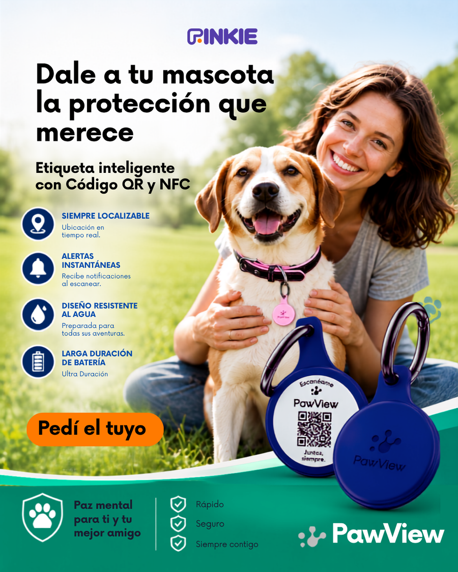 Localizador QR+NFC Inteligente para Mascotas