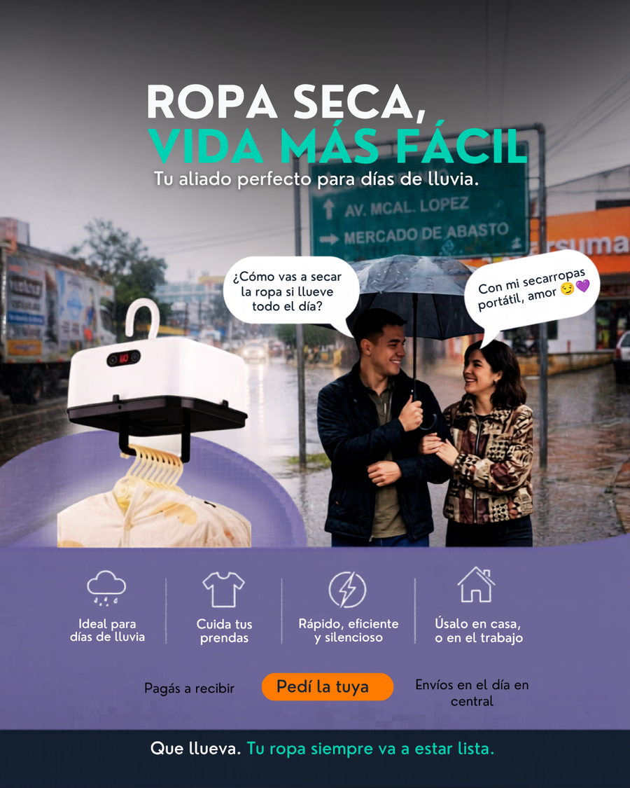Secador Portatil de Ropa