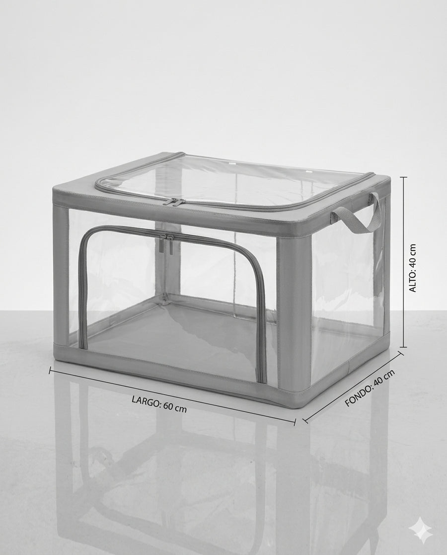 Caja Organizadora  Super XL  Transparente 60x 40Cm
