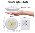 SET DE 3 LUCES LED + 1 CONTROL REMOTO